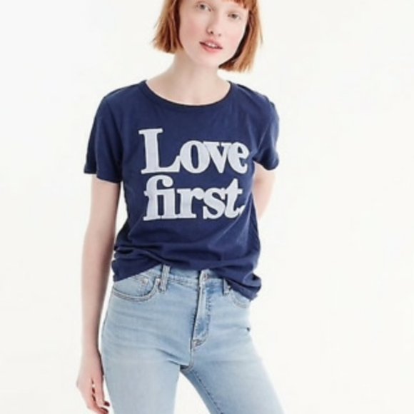 J. Crew Tops - J.Crew Love First Vintage T-Shirt, Large